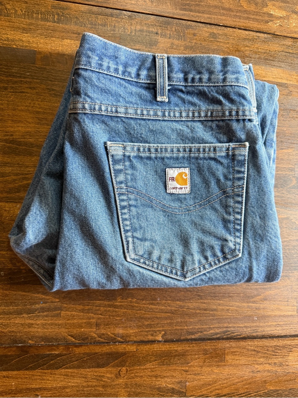 Carhartt FR Jeans Mens 36x34 True 33” HRC3 Relaxed Straight Leg Denim FRB160 DNM